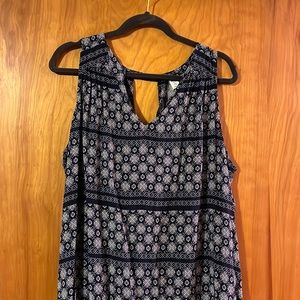 Boho style dress from old navy size xxl. Beautiful cut out in back
